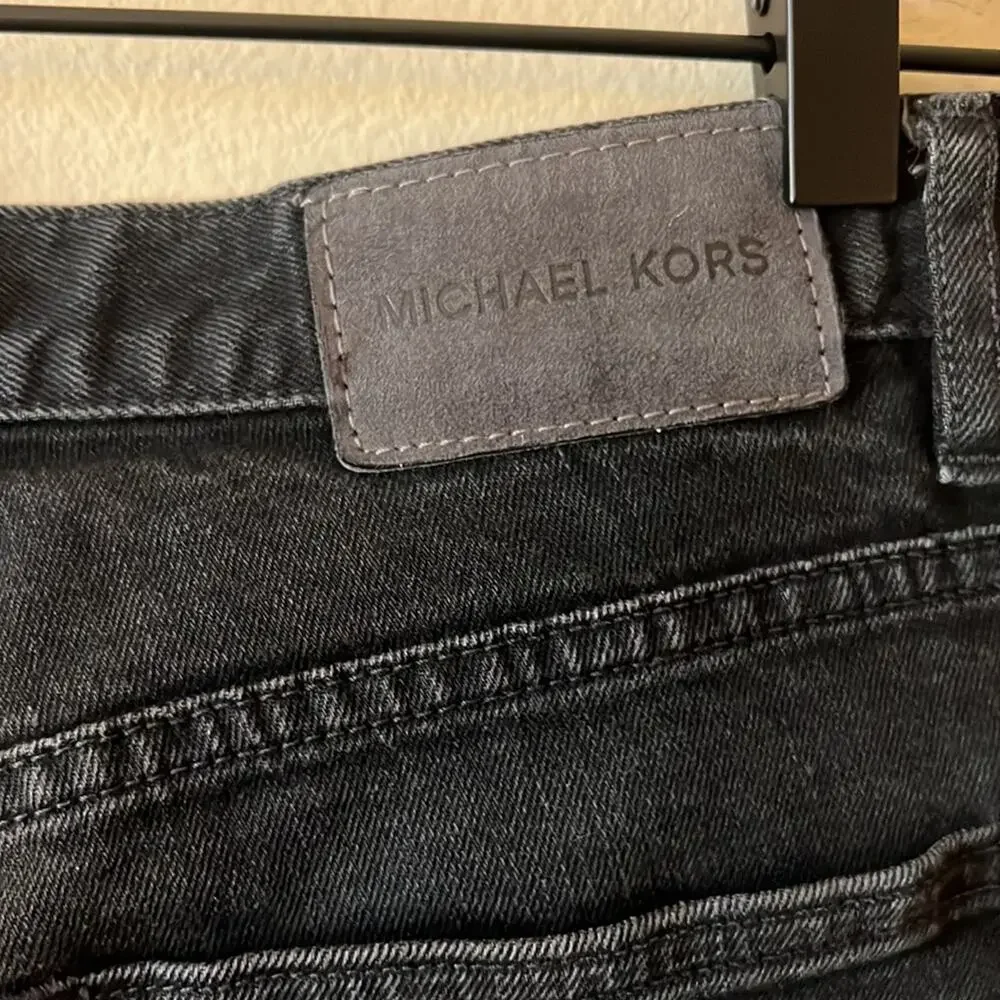 Michael Kors Grant Classic-Fit Stretch Faded Black Jeans 29/30